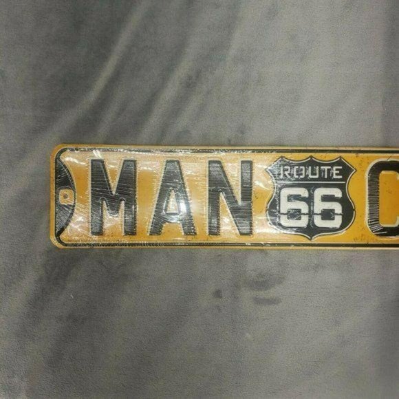 Man Cave Ct ROUTE 66 metal Sign - Picture 2 of 7